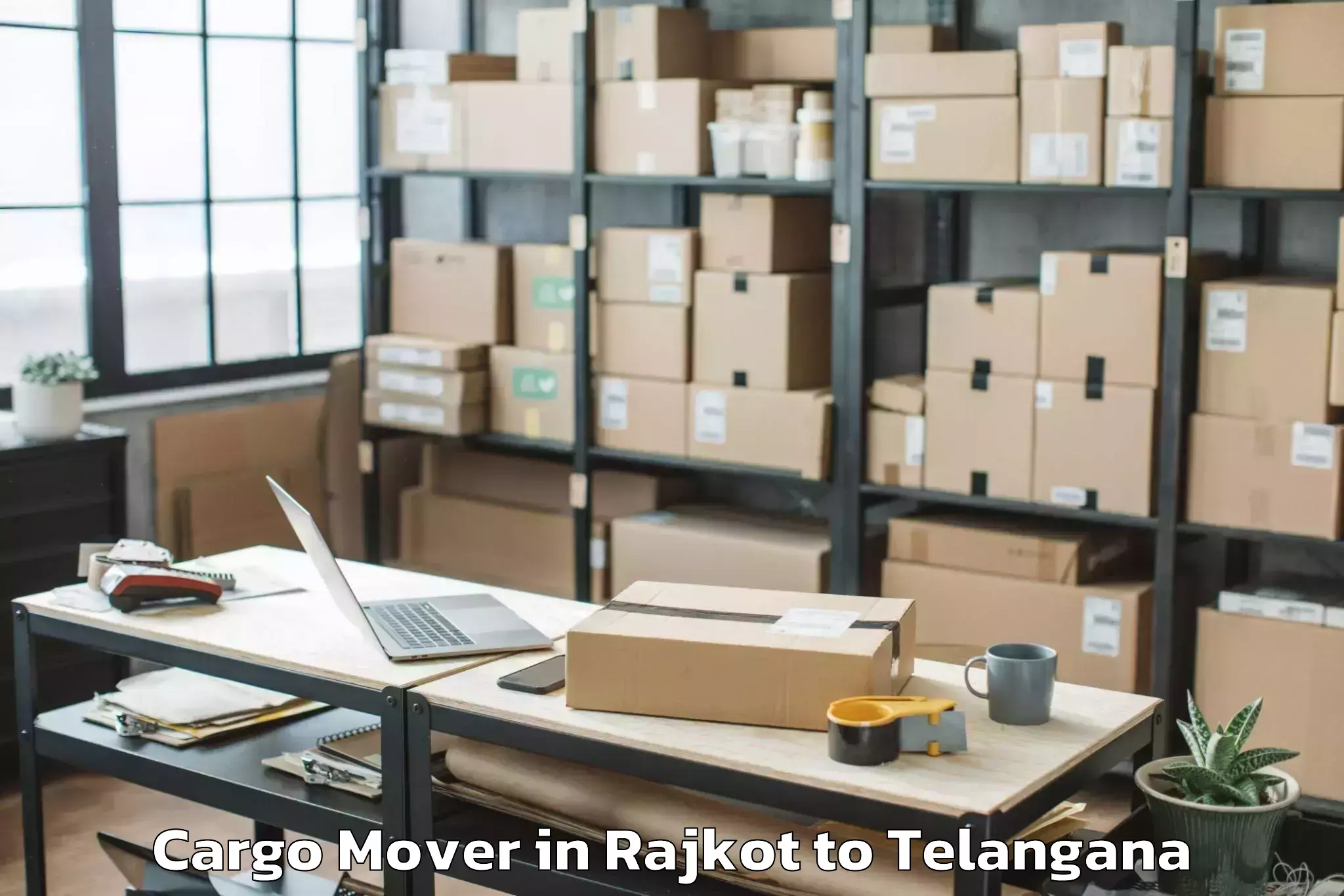 Trusted Rajkot to Musheerabad Cargo Mover